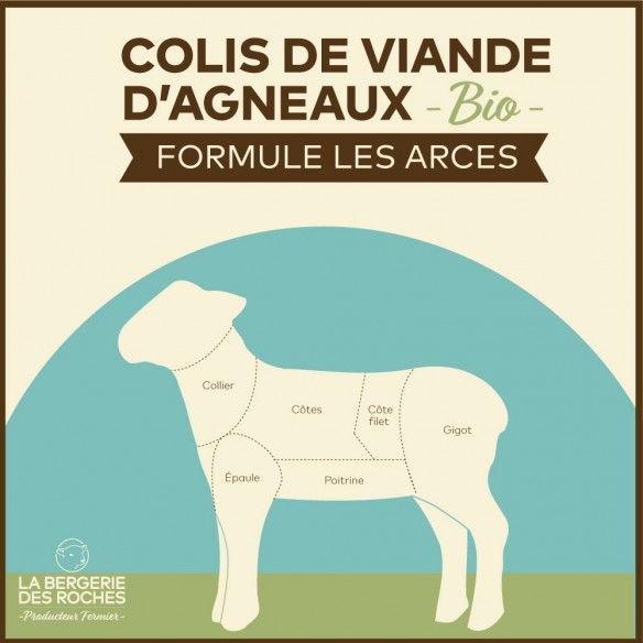1/2 agneau BIO - Formule Les Arces