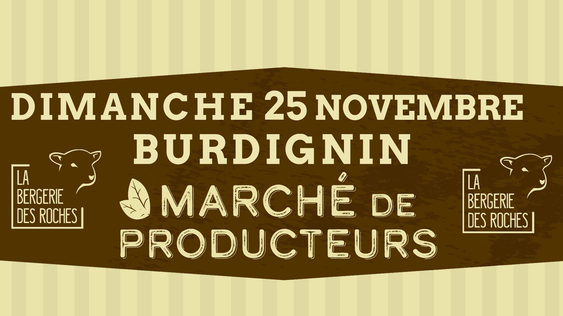 Dimanche 25 Novembre 2018 – Marché de producteurs à la Bergerie